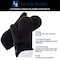 Hastings Home Silicone Oven Mitts, Extra Long Professional Quality Heat Resistant with Quilted Lining, 1 pair, Black 192594OFB - alternate 3